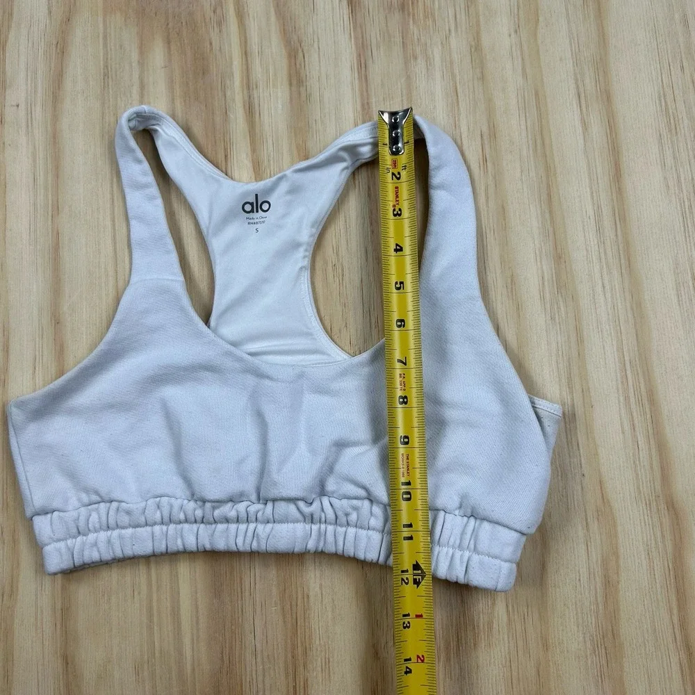 Alo‎ Airlift Advantage Racerback Sports Bra Small White